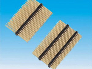 1.0mm 180度双排双塑排针